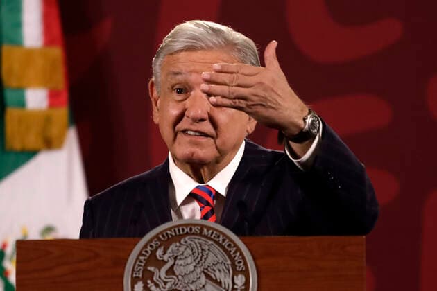 Mexiko, Präsident Andres Manuel Lopez Obrador Pressekonferenz in Mexiko-Stadt President of Mexico in conference before the media December 29, 2022, Mexico City, Mexico: Mexican President Andres Manuel Lopez Obrador during a conference with reporters at the National Palace in Mexico City, Mexico on December 29, 2022 in Mexico City, Mexico (Photo by Luis Barron Eyepix Group). Copyright: xLuisxBarronx xEyepixxGroupx _MG_3259