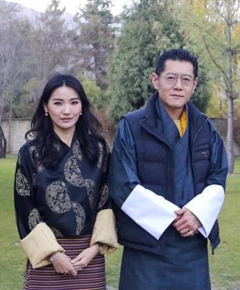 28-12-2022 Bhutan King Jigme Khesar Namgyel Wangchuck and Majesty Queen Jetsun Pema in Bhutan.  Copyright: xPPEx
