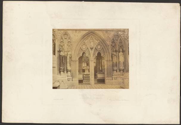 RECORD DATE NOT STATED Crystal Palace, Entrance to Medieval Court. Philip H. Delamotte (British, 1820 - 1889) Copyright: xpiemagsx gb15046 !ACHTUNG AUFNAHMEDATUM GESCHÄTZT!