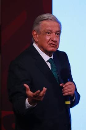 Mexiko, Präsident Andres Manuel Lopez Obrador Pressekonferenz in Mexiko-Stadt January 4, 2023, Mexico City, Mexico: Mexico s President, Andres Manuel Lopez Obrador speaking during his daily briefing conference at National Palace. on January 4, 2023 in Mexico City, Mexico. Mexico City MÃ xico - ZUMAe321 20230104_zia_e321_016 Copyright: xCarlosxSantiago xEyepixxGroupx