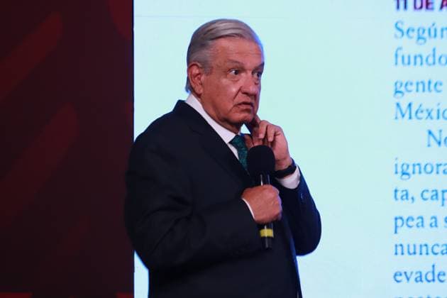 Mexiko, Präsident Andres Manuel Lopez Obrador Pressekonferenz in Mexiko-Stadt January 4, 2023, Mexico City, Mexico: Mexico s President, Andres Manuel Lopez Obrador speaking during his daily briefing conference at National Palace. on January 4, 2023 in Mexico City, Mexico. Mexico City MÃ xico - ZUMAe321 20230104_zia_e321_017 Copyright: xCarlosxSantiago xEyepixxGroupx