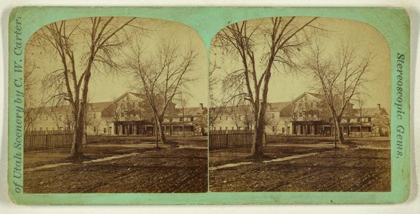 RECORD DATE NOT STATED View of Townsend House, Salt Lake City, Utah. Charles William Carter (American, 1832 - 1918) Copyright: xpiemagsx gb56491 !ACHTUNG AUFNAHMEDATUM GESCHÄTZT!