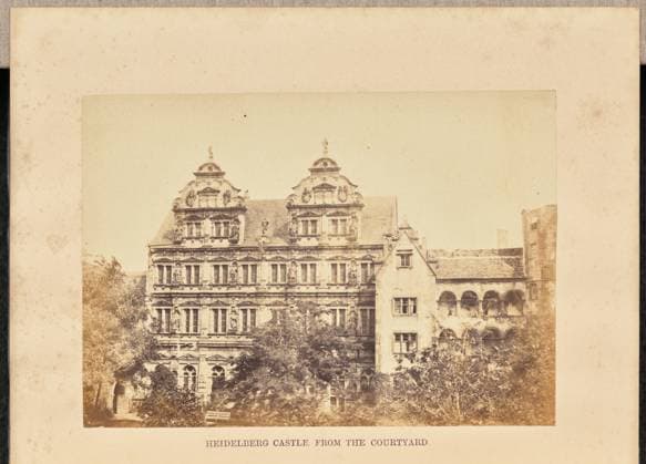 RECORD DATE NOT STATED Heidelberg Castle. From the Courtyard. Francis Frith (English, 1822 - 1898) Copyright: xpiemagsx gb59465 !ACHTUNG AUFNAHMEDATUM GESCHÄTZT!