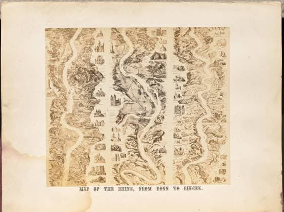RECORD DATE NOT STATED Map of the Rhine, from Bonn to Bingen. Francis Frith (English, 1822 - 1898) Copyright: xpiemagsx gb60455 !ACHTUNG AUFNAHMEDATUM GESCHÄTZT!