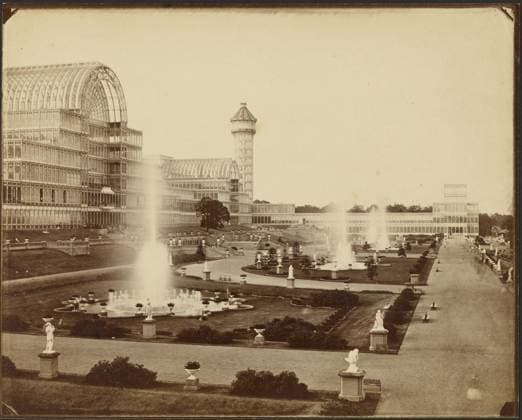 RECORD DATE NOT STATED Crystal Palace, Front Gardens. Philip H. Delamotte (British, 1820 - 1889) Copyright: xpiemagsx gb66583 !ACHTUNG AUFNAHMEDATUM GESCHÄTZT!