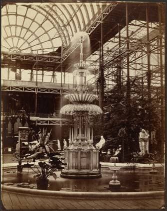 RECORD DATE NOT STATED Crystal Palace, Fountain. Philip H. Delamotte (British, 1820 - 1889) Copyright: xpiemagsx gb71818 !ACHTUNG AUFNAHMEDATUM GESCHÄTZT!