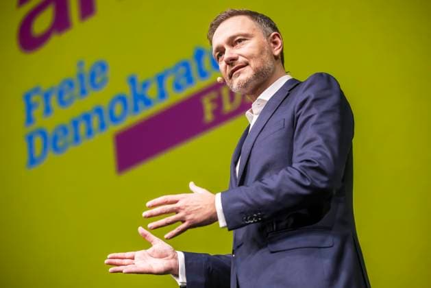 News Themen der Woche KW01 News Bilder des Tages Christian Lindner (MdB, Bundesvorsitzender der FDP, Bundesfinanzminister). Dreikönigstreffen 2023 der FDP in Stuttgart. 06.01.2023: Stuttgart, Baden-Württemberg, Deutschland. *** Christian Lindner MdB, Federal Chairman of the FDP, Federal Minister of Finance Epiphany Meeting 2023 of the FDP in Stuttgart 06 01 2023 Stuttgart, Baden Württemberg, Germany
