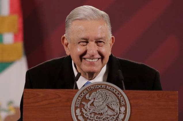 Mexico Politics Andres Manuel Lopez Obrador, President of Mexico, during a morning press conference at the National Palace in Mexico City, following the recapture of Ovidio Guzman, son of drug trafficker Joaquin El Chapo Guzman, on 5 January 2023 in the state of Sinaloa, who was later transferred to the country s capital and finally to the maximum security prison of El Altiplano in Toluca, State of Mexico. Mexico City Mexico City Mexico  Copyright: xGerardoxVieyrax originalFilename: vieyra-notitle230106_np1V4.jpg
