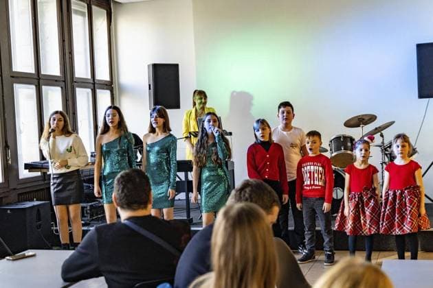 Ukrainian Christmas Party with Music Studio Bright Kids p Ukrainian Christmas Party with Music Studio Bright Kids , on 07 01 2023,in Witten Germany NRW Witten Copyright SebastianxSternemann FOR EDITORIAL PURPOSES ONLY. Copyright: SebastianxSternemann doc7oe1rh43kro1961n8j86 ,EDITORIAL USE ONLY