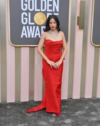 Naz Perez arrives for the 80th annual Golden Globe Awards at the Beverly Hilton in Beverly Hills, California on Tuesday, January 10, 2023.  LAP20230110012 JIMxRUYMEN
