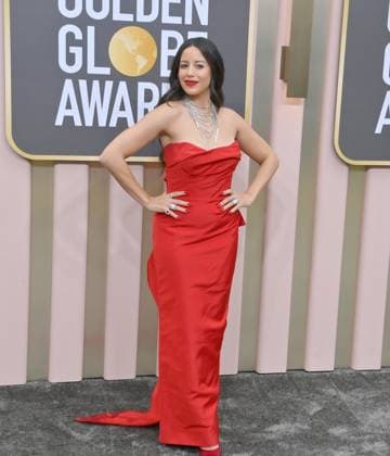 Naz Perez arrives for the 80th annual Golden Globe Awards at the Beverly Hilton in Beverly Hills, California on Tuesday, January 10, 2023.  LAP20230110013 JIMxRUYMEN