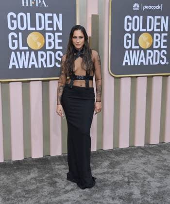 Tefi Pessoa arrives for the 80th annual Golden Globe Awards at the Beverly Hilton in Beverly Hills, California on Tuesday, January 10, 2023.  LAP20230110051 JIMxRUYMEN