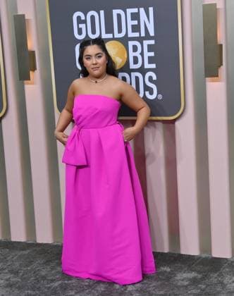 Emily Uribe arrives for the 80th annual Golden Globe Awards at the Beverly Hilton in Beverly Hills, California on Tuesday, January 10, 2023.  LAP20230110055 JIMxRUYMEN