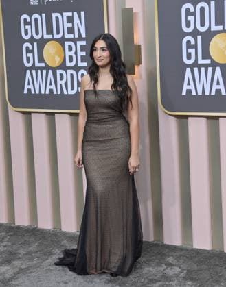 Aleena Miller arrives for the 80th annual Golden Globe Awards at the Beverly Hilton in Beverly Hills, California on Tuesday, January 10, 2023.  LAP20230110048 JIMxRUYMEN