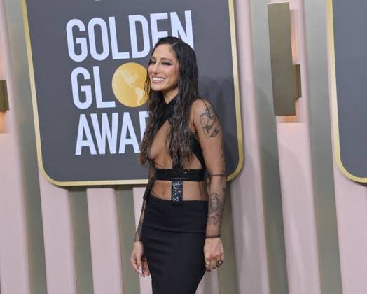 Tefi Pessoa arrives for the 80th annual Golden Globe Awards at the Beverly Hilton in Beverly Hills, California on Tuesday, January 10, 2023.  LAP20230110049 JIMxRUYMEN
