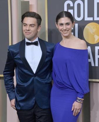 (L-R) Cody Ko and Kelsey Kreppel arrive for the 80th annual Golden Globe Awards at the Beverly Hilton in Beverly Hills, California on Tuesday, January 10, 2023.  LAP20230110088 JIMxRUYMEN