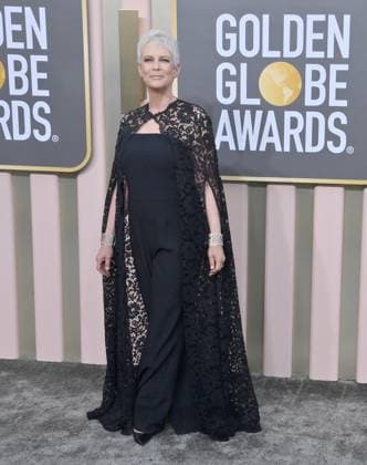 Jamie Lee Curtis arrives for the 80th annual Golden Globe Awards at the Beverly Hilton in Beverly Hills, California on Tuesday, January 10, 2023.  LAP20230110134 JIMxRUYMEN