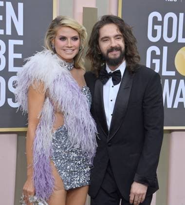 Heidi Klum and Tom Kaulitz arrive for the 80th annual Golden Globe Awards at the Beverly Hilton in Beverly Hills, California on Tuesday, January 10, 2023.  LAP20230110118 JIMxRUYMEN