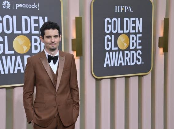 Damien Chazelle arrives for the 80th annual Golden Globe Awards at the Beverly Hilton in Beverly Hills, California on Tuesday, January 10, 2023.  LAP20230110241 JIMxRUYMEN