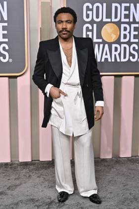 Donald Glover on the red carpet at the 80th Annual Golden Globe AwardsÂ® at the Beverly Hilton in Beverly Hills, CA on Tuesday, January 10, 2023  Copyright: xHFPAxPhotographerx 34467-047PLX