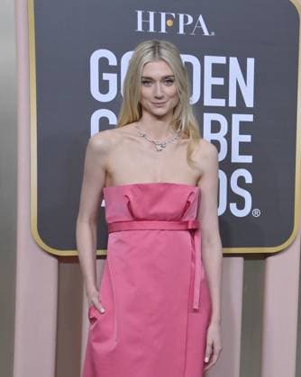 Elizabeth Debicki arrives for the 80th annual Golden Globe Awards at the Beverly Hilton in Beverly Hills, California on Tuesday, January 10, 2023.  LAP20230110249 JIMxRUYMEN