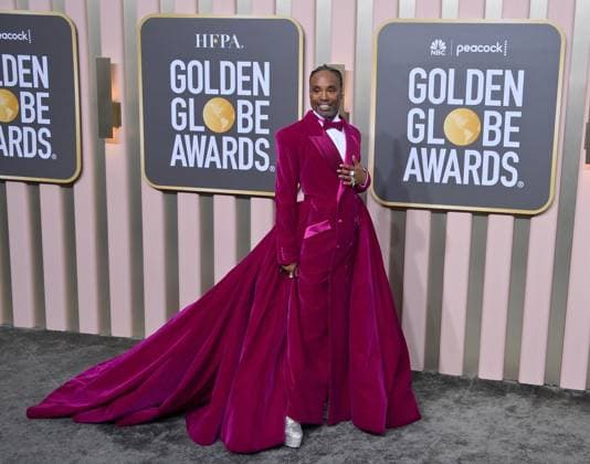 Billy Porter arrives for the 80th annual Golden Globe Awards at the Beverly Hilton in Beverly Hills, California on Tuesday, January 10, 2023.  LAP20230110245 JIMxRUYMEN