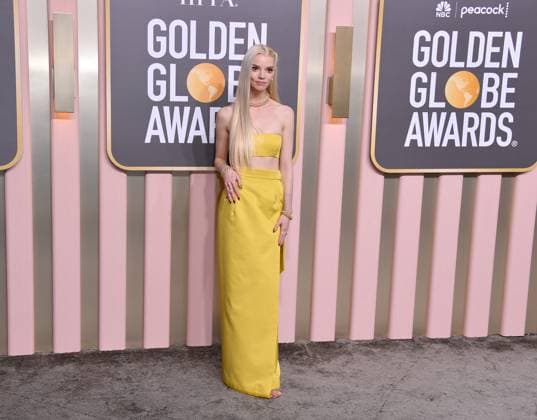 January 10, 2023, Los Angeles, California, United States: Anya Taylor-Joy attends the 80th Annual Golden Globe Awards, Arrivals held at The Beverly Hilton in Los Angeles on Jan 10, 2023. Los Angeles United States  - ZUMAc35_ 20230110_zaf_c35_132 Copyright: xGeorgexPimentelx
