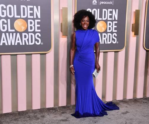 January 10, 2023, Los Angeles, California, United States: Viola Davis attends the 80th Annual Golden Globe Awards, Arrivals held at The Beverly Hilton in Los Angeles on Jan 10, 2023. Los Angeles United States  - ZUMAc35_ 20230110_zaf_c35_135 Copyright: xGeorgexPimentelx