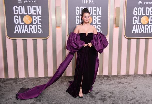 January 10, 2023, Los Angeles, California, United States: Selena Gomez attends the 80th Annual Golden Globe Awards, Arrivals held at The Beverly Hilton in Los Angeles on Jan 10, 2023. Los Angeles United States  - ZUMAc35_ 20230110_zaf_c35_140 Copyright: xGeorgexPimentelx