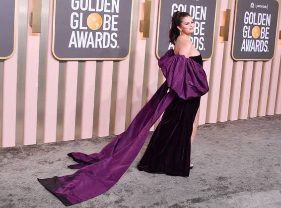 January 10, 2023, Los Angeles, California, United States: Selena Gomez attends the 80th Annual Golden Globe Awards, Arrivals held at The Beverly Hilton in Los Angeles on Jan 10, 2023. Los Angeles United States  - ZUMAc35_ 20230110_zaf_c35_142 Copyright: xGeorgexPimentelx