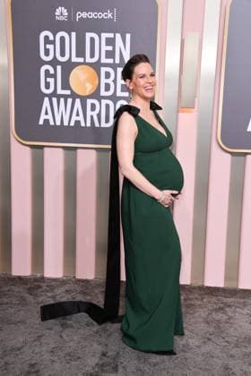 January 10, 2023, Los Angeles, California, United States: Hilary Swank attends the 80th Annual Golden Globe Awards, Arrivals held at The Beverly Hilton in Los Angeles on Jan 10, 2023. Los Angeles United States  - ZUMAc35_ 20230110_zaf_c35_145 Copyright: xGeorgexPimentelx