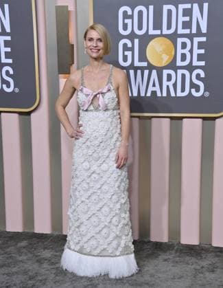 Claire Danes arrives for the 80th annual Golden Globe Awards at the Beverly Hilton in Beverly Hills, California on Tuesday, January 10, 2023.  LAP20230110385 JIMxRUYMEN