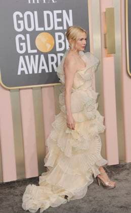 Michelle Williams at arrivals for 80th Annual Golden Globe Awards - Arrivals, Beverly Hilton Hotel, Beverly Hills, CA January 10, 2023. Photo By: Elizabeth Goodenough Everett Collection at arrivals for 80th Annual Golden Globe Awards - Arrivals, Beverly Hilton Hotel, Beverly Hills, CA January 10, 2023. Photo By: Elizabeth Goodenough Everett Collection PUBLICATIONXNOTxINxCANxCHNxFRAxITAxJPNxNORxPOLxRUSxESPxUKxUSA