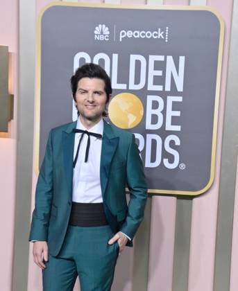 Adam Scott arrives for the 80th annual Golden Globe Awards at the Beverly Hilton in Beverly Hills, California on Tuesday, January 10, 2023.  LAP20230110565 JIMxRUYMEN