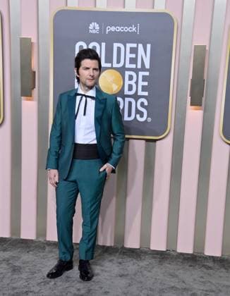 Adam Scott arrives for the 80th annual Golden Globe Awards at the Beverly Hilton in Beverly Hills, California on Tuesday, January 10, 2023.  LAP20230110566 JIMxRUYMEN