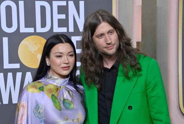 Serena Göransson and Ludwig Göransson arrive for the 80th annual Golden Globe Awards at the Beverly Hilton in Beverly Hills, California on Tuesday, January 10, 2023.  LAP20230110638 JIMxRUYMEN