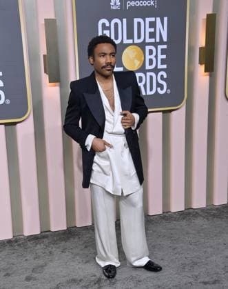 Donald Glover arrives for the 80th annual Golden Globe Awards at the Beverly Hilton in Beverly Hills, California on Tuesday, January 10, 2023.  LAP20230110641 JIMxRUYMEN