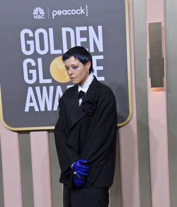 Emma D Arcy arrives for the 80th annual Golden Globe Awards at the Beverly Hilton in Beverly Hills, California on Tuesday, January 10, 2023.  LAP20230110617 JIMxRUYMEN