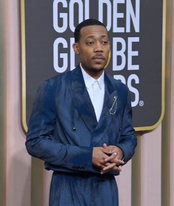 Tyler James Williams arrives for the 80th annual Golden Globe Awards at the Beverly Hilton in Beverly Hills, California on Tuesday, January 10, 2023.  LAP20230110647 JIMxRUYMEN
