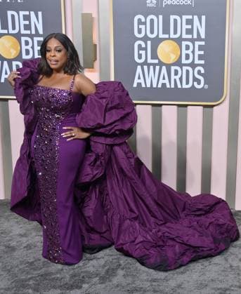 Niecy Nash arrives for the 80th annual Golden Globe Awards at the Beverly Hilton in Beverly Hills, California on Tuesday, January 10, 2023.  LAP20230110651 JIMxRUYMEN