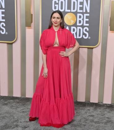 Lucia Aniello arrives for the 80th annual Golden Globe Awards at the Beverly Hilton in Beverly Hills, California on Tuesday, January 10, 2023.  LAP20230110679 JIMxRUYMEN