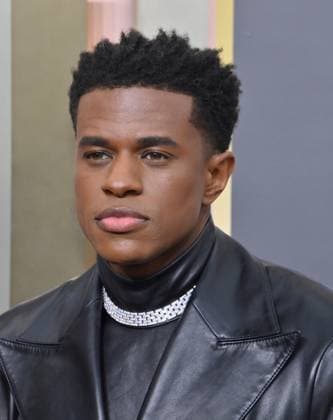 Jeremy Pope arrives for the 80th annual Golden Globe Awards at the Beverly Hilton in Beverly Hills, California on Tuesday, January 10, 2023.  LAP20230110681 JIMxRUYMEN