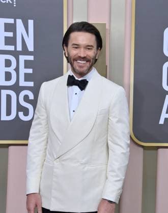 Tom Pelphrey arrives for the 80th annual Golden Globe Awards at the Beverly Hilton in Beverly Hills, California on Tuesday, January 10, 2023.  LAP20230110704 JIMxRUYMEN