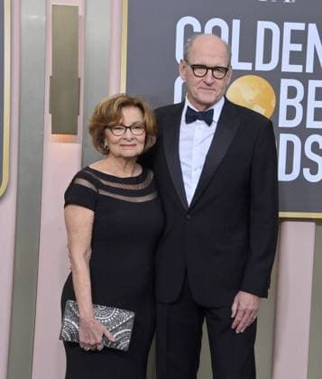 (L-R) Sharon R. Friedrick and Richard Jenkins arrive for the 80th annual Golden Globe Awards at the Beverly Hilton in Beverly Hills, California on Tuesday, January 10, 2023.  LAP20230110711 JIMxRUYMEN