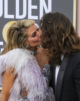 January 10, 2023, Beverly Hills, California, USA: Heidi Klum and Tom Kaulitz on the red carpet at the 80th Annual Golden Globe Awards at The Beverly Hilton on January 10, 2023 in Beverly Hills, California. BNS PI Beverly Hills USA - ZUMAp124 20230110_zaa_p124_004 Copyright: xBURTxHARRISx