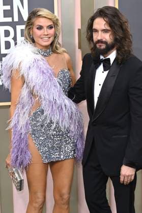 Heidi Klum with husband Tom Kaulitz at the 80 Golden Globe Awards at the Beverly Hilton Hotel Beverly Hills, 10 01 2023. Foto:xD.xBedrosianx xFuturexImage
