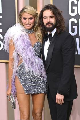 Heidi Klum with husband Tom Kaulitz at the 80 Golden Globe Awards at the Beverly Hilton Hotel Beverly Hills, 10 01 2023. Foto:xD.xBedrosianx xFuturexImage