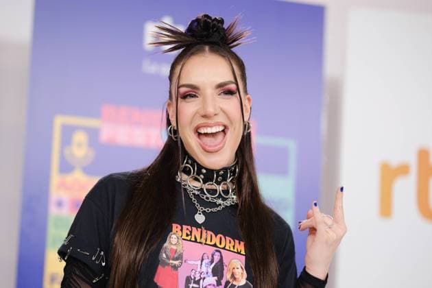 Bilder des Jahres 2023, Entertainment 01 Januar Entertainment Themen der Woche KW02 Entertainment Bilder des Tages January 11, 2023, Madrid, Spain: Gen program presenter INES HERNAND poses during the presentation of the second edition of Benidorm Fest 2023 in Torrespana in Madrid, Spain. The second edition of Benidorm Fest 2023 will hold its semifinals on January 31 and February 2, and its grand finale on February 4, 2023. Eighteen artists will participate in the Spanish pre-selection for Eurovision. Madrid Spain - ZUMAs197 20230111_zaa_s197_065 Copyright: xAtilanoxGarciax