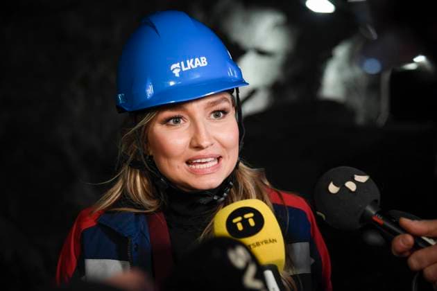 Bilder des Jahres 2023, News 01 Januar News Themen der Woche KW02 News Bilder des Tages Schweden, Pressekonferenz in Kiruna zum Großfund von seltenen Erden KIRUNA 20230112 Energi- och näringsminister Ebba Busch (KD) efter pressträff vid LKAB i Kiruna. Kiruna Sverige x12070x *** KIRUNA 20230112 Energy and Industry Minister Ebba Busch KD after press conference at LKAB in Kiruna Kiruna Sweden x12070x,  Copyright: xMarkoxSäävälä TTx SVERIGES EU-ORDFÖRANDESKAP INVIGS KIRUNA TTABB0000000000151014