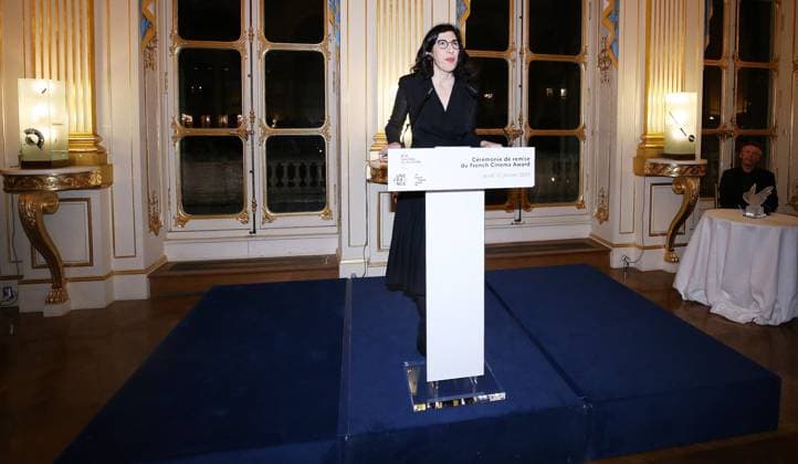 Le Prix du French Cinema Award pour l actrice Belge Virginie Efira au Ministere de la Culture en presence de Rima Abdul Malak ministre de la Culture CELEBRITIES: Prix French Cinema Award- Paris - 12 01 2023 JonathanRebboah Panoramic  PESRK24022012